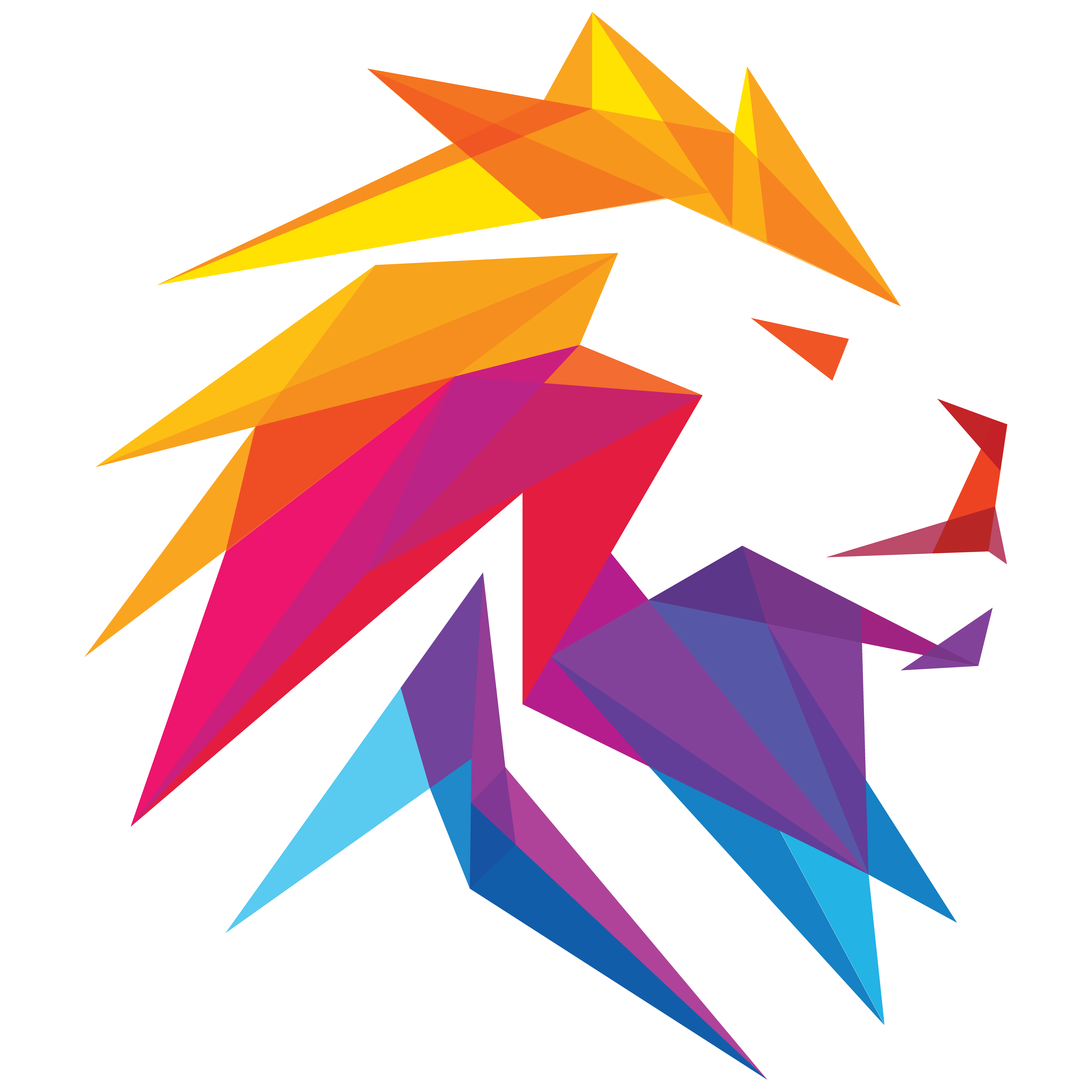 ONE LION geometric lion mark
